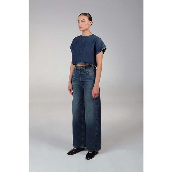 NWT Etica X Anthropologie Marley Ultra High Rise Baggy Jean in Terranea Size 29 - Picture 2 of 10